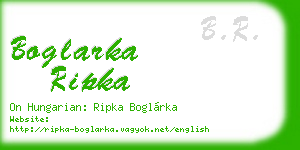 boglarka ripka business card